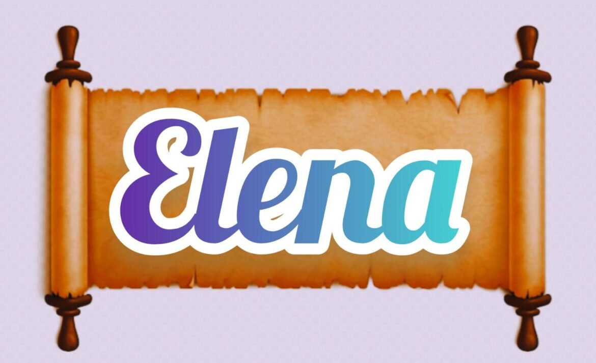 Háblame Señor, con un nombre: Elena